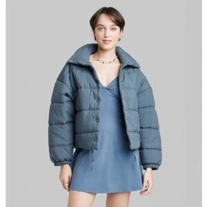 NWT Wild Fable Puffer Jacket Full Zip Womens Size XXL